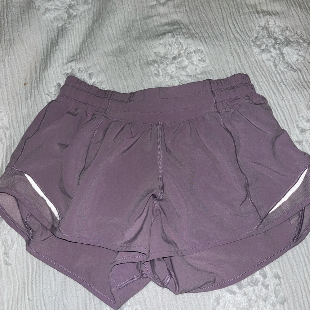 Light Purple Lululemon hotty hot shorts size 2
